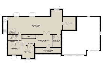 Basement for House Plan #2802-00153