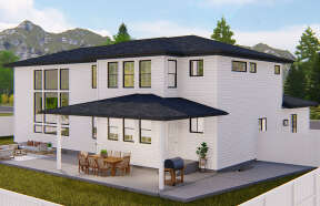 Contemporary House Plan #2802-00154 Elevation Photo