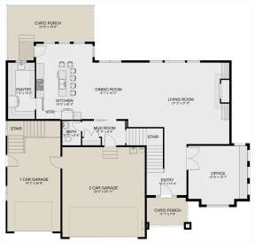 Main Floor for House Plan #2802-00154