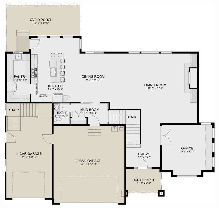 House Plan House Plan #27195 Drawing 1