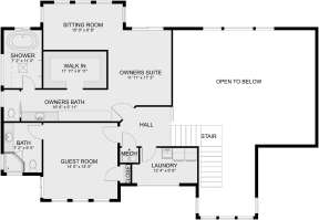 Second Floor for House Plan #2802-00154