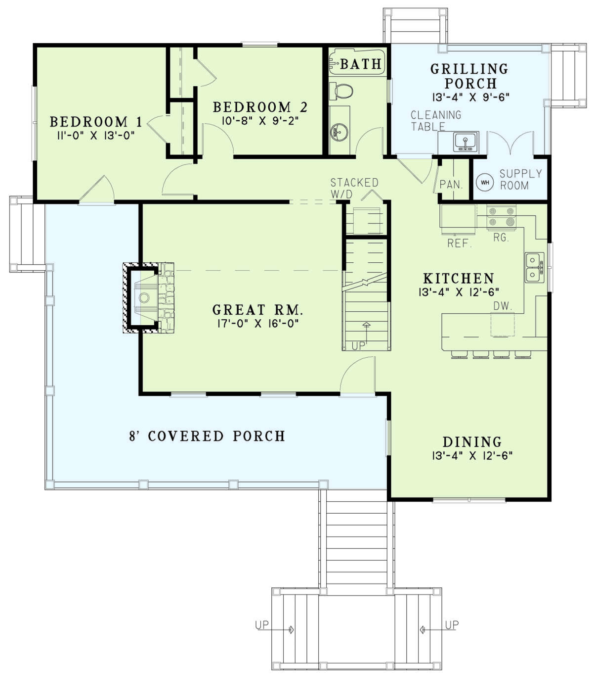 Main Floor  for House Plan #110-01096