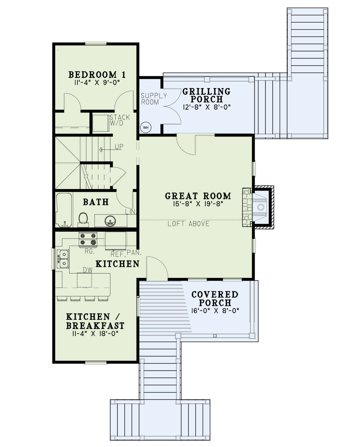 Main Floor  for House Plan #110-01097