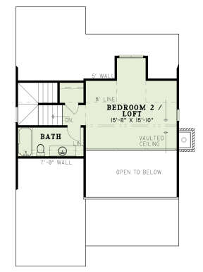 Second Floor for House Plan #110-01097