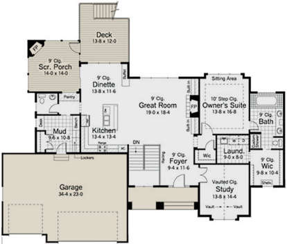 House Plan House Plan #2720 Drawing 1