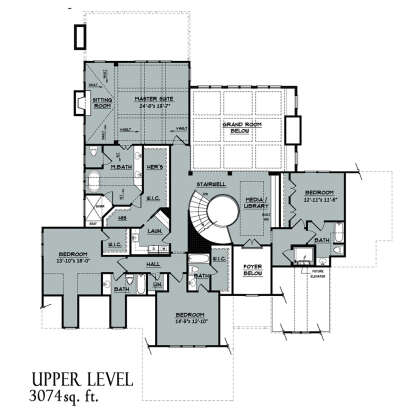 Second Floor for House Plan #3418-00014