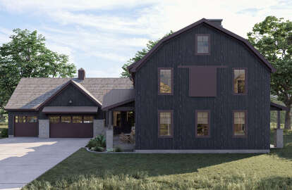 Barn House Plan #963-00652 Elevation Photo