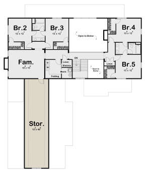 Second Floor for House Plan #963-00652