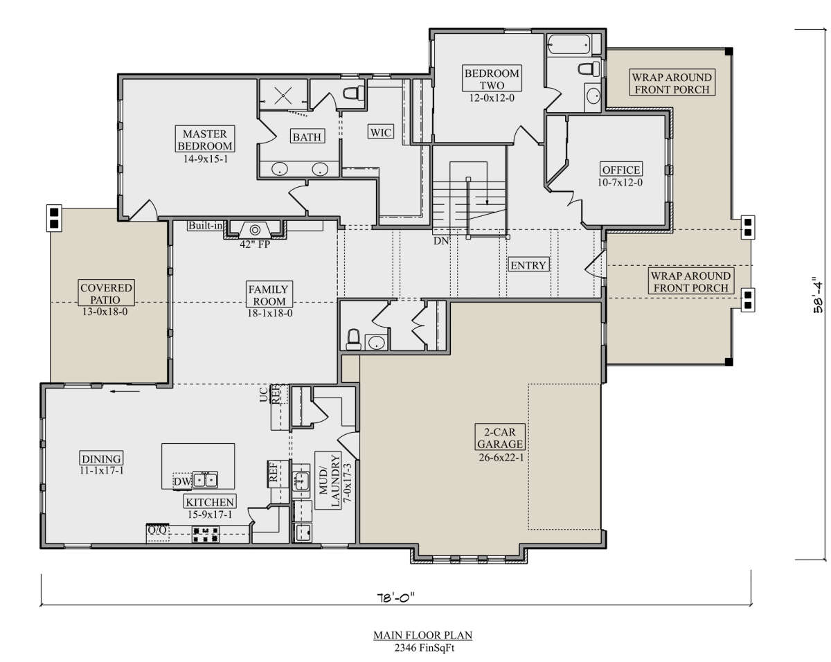 Main Floor  for House Plan #5631-00168