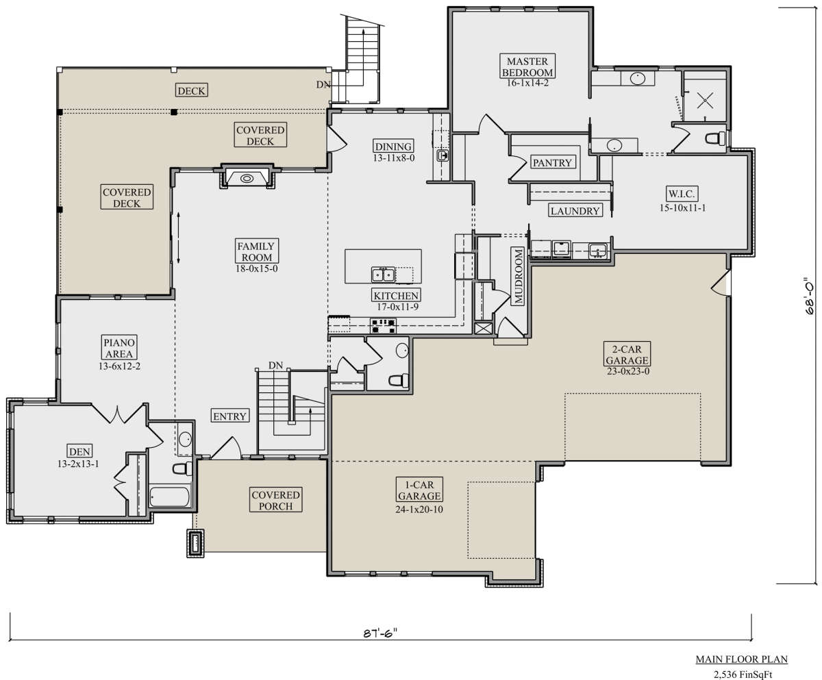 Main Floor  for House Plan #5631-00169