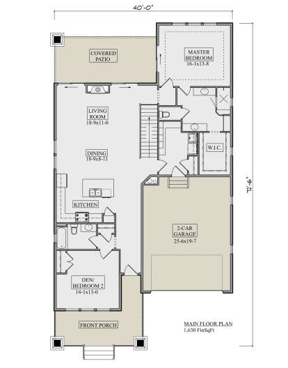 Main Floor  for House Plan #5631-00170