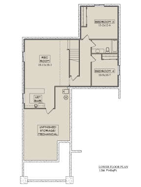 Basement for House Plan #5631-00170