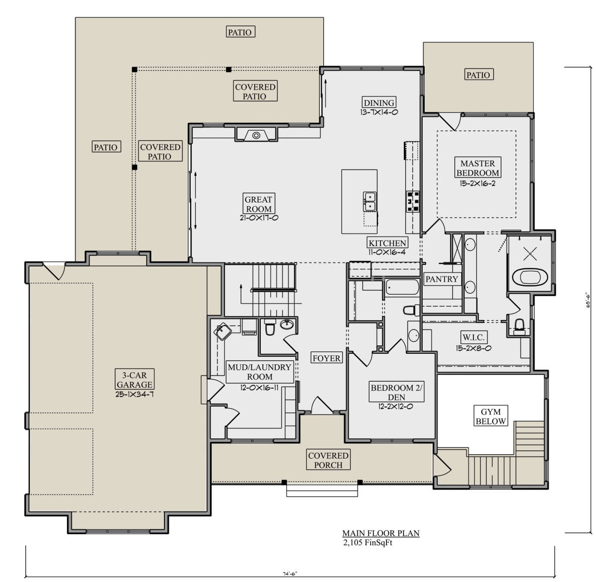 Main Floor  for House Plan #5631-00173
