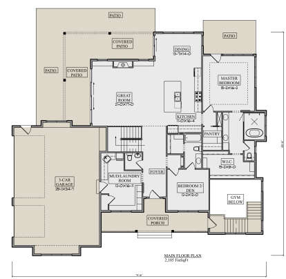 Main Floor  for House Plan #5631-00173