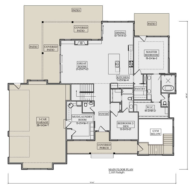 House Plan House Plan #27208 Drawing 1