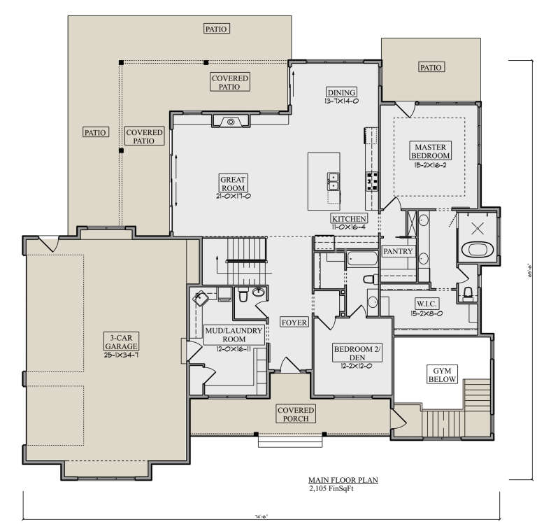 House Plan House Plan #27208 Drawing 1