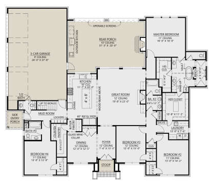 Main Floor  for House Plan #4534-00076