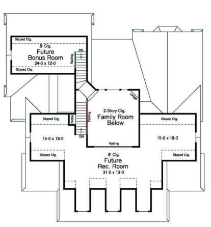 Second Floor for House Plan #098-00010