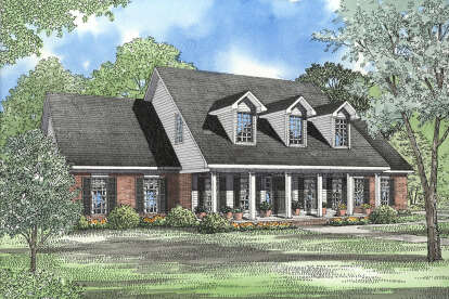 Country House Plan #110-01098 Elevation Photo