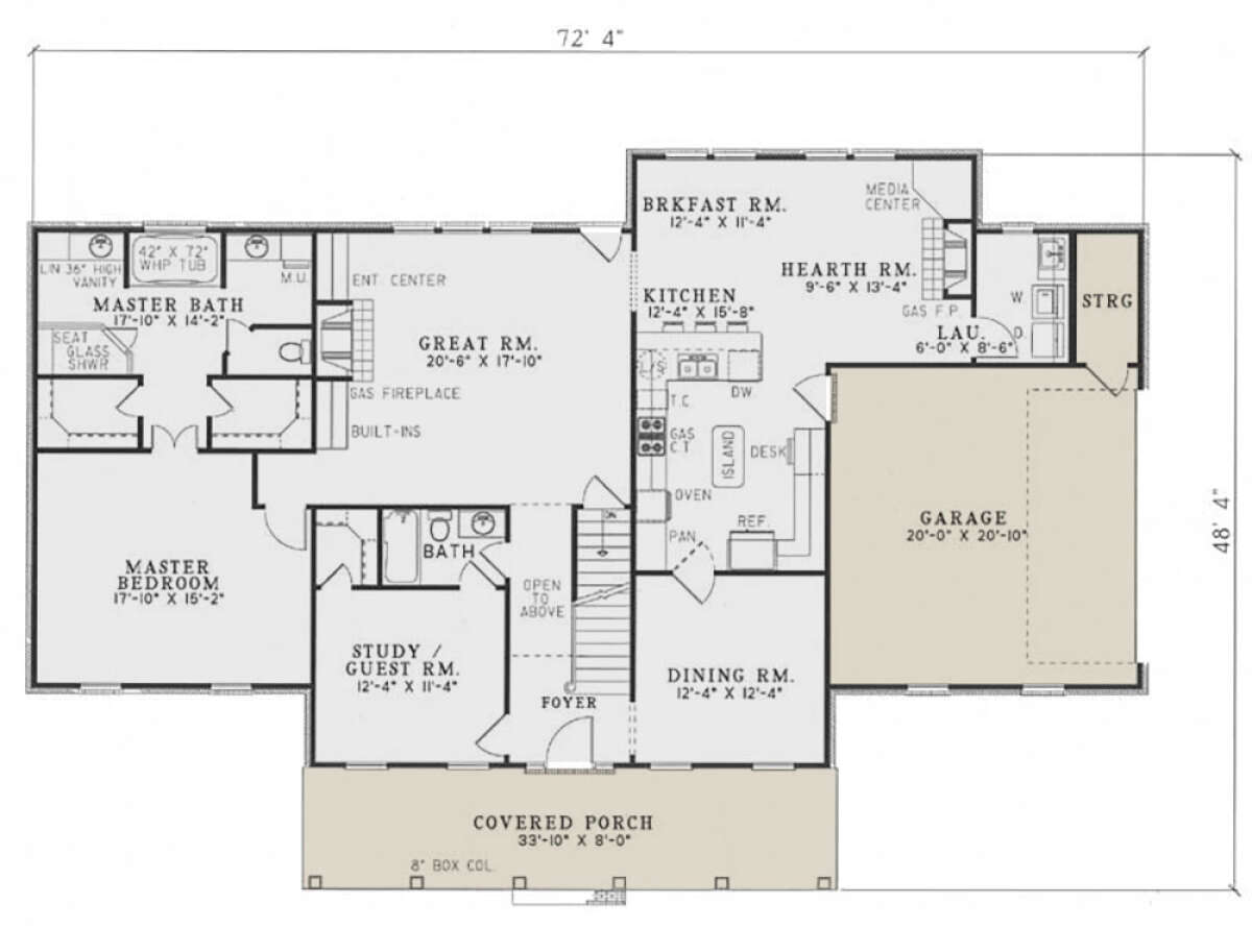 Main Floor  for House Plan #110-01098