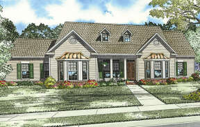 Traditional House Plan #110-01099 Elevation Photo