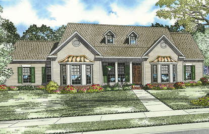 Traditional House Plan #110-01099 Elevation Photo