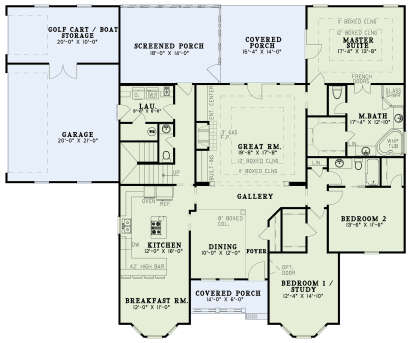 Main Floor  for House Plan #110-01099