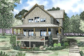 Cabin House Plan #110-01100 Elevation Photo