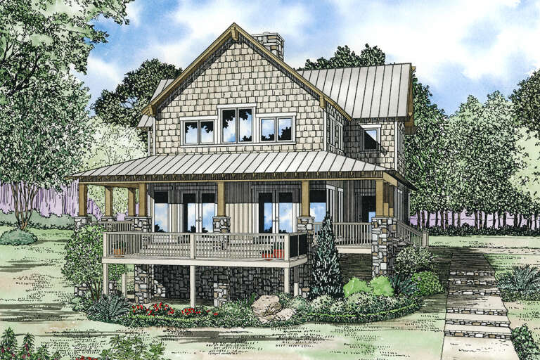 House Plan House Plan #27213 Front Elevation 