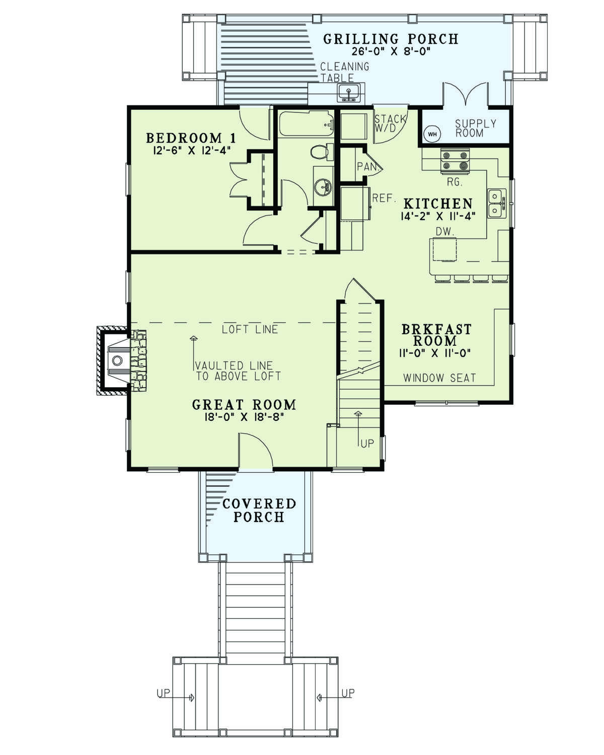 Main Floor  for House Plan #110-01101
