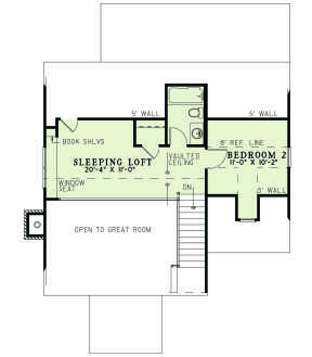 Second Floor for House Plan #110-01101