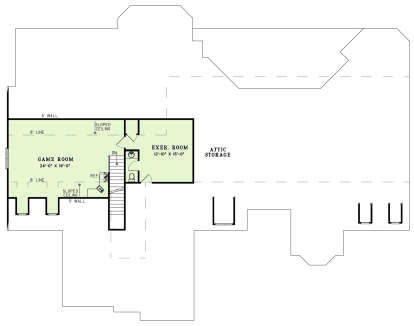 Second Floor for House Plan #110-01103