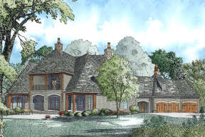 French Country House Plan #110-01104 Elevation Photo