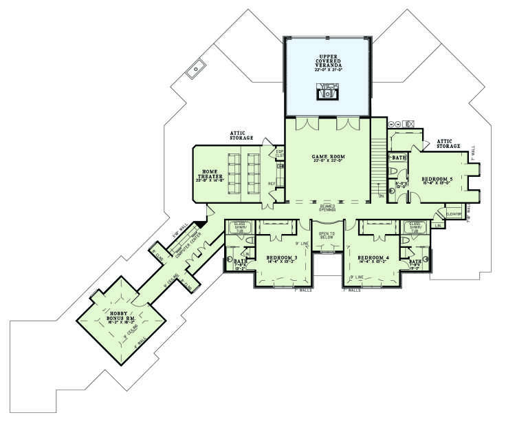 House Plan House Plan #27217 Drawing 2