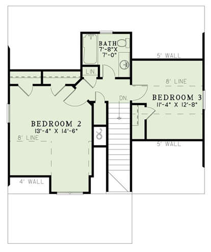 Second Floor for House Plan #110-01105