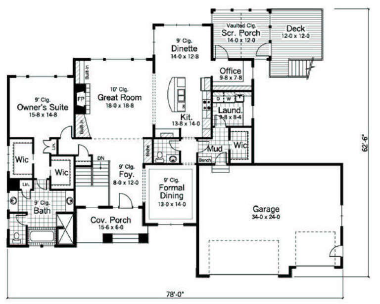 House Plan House Plan #2722 Drawing 1