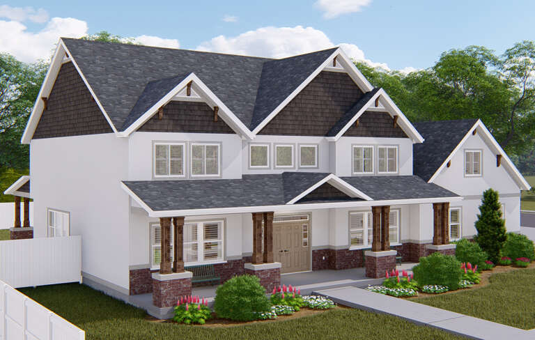 Craftsman House Plan #2802-00156 Elevation Photo