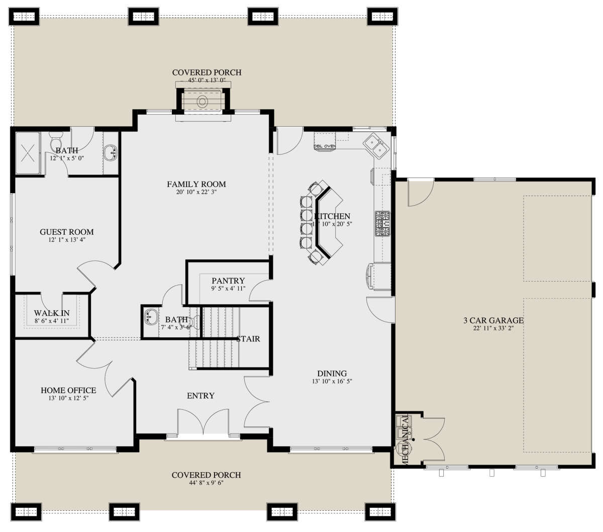 Main Floor  for House Plan #2802-00156
