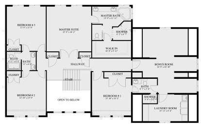 Second Floor for House Plan #2802-00156