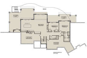 Basement for House Plan #5631-00175