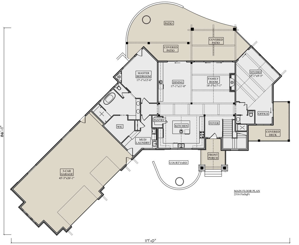 Main Floor  for House Plan #5631-00176