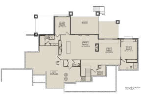 Basement for House Plan #5631-00177