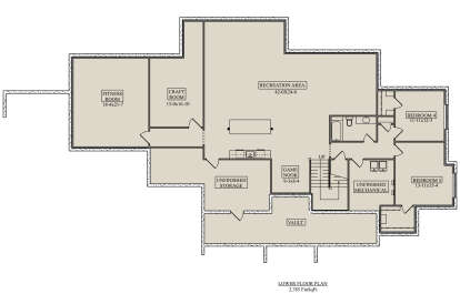 Basement for House Plan #5631-00179