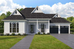 Modern Farmhouse House Plan #7516-00061 Elevation Photo
