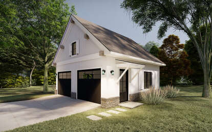 Craftsman House Plan #8687-00008 Elevation Photo