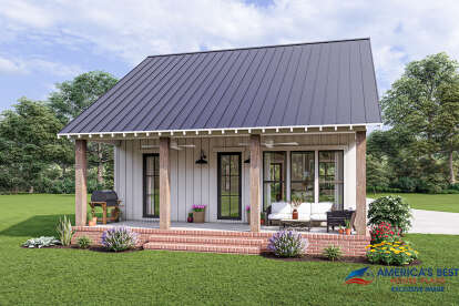 Cottage House Plan #041-00279 Elevation Photo