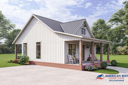 Cottage House Plan #041-00279 Elevation Photo