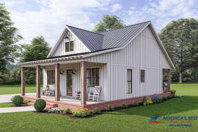 Cottage House Plan #041-00279 Elevation Photo