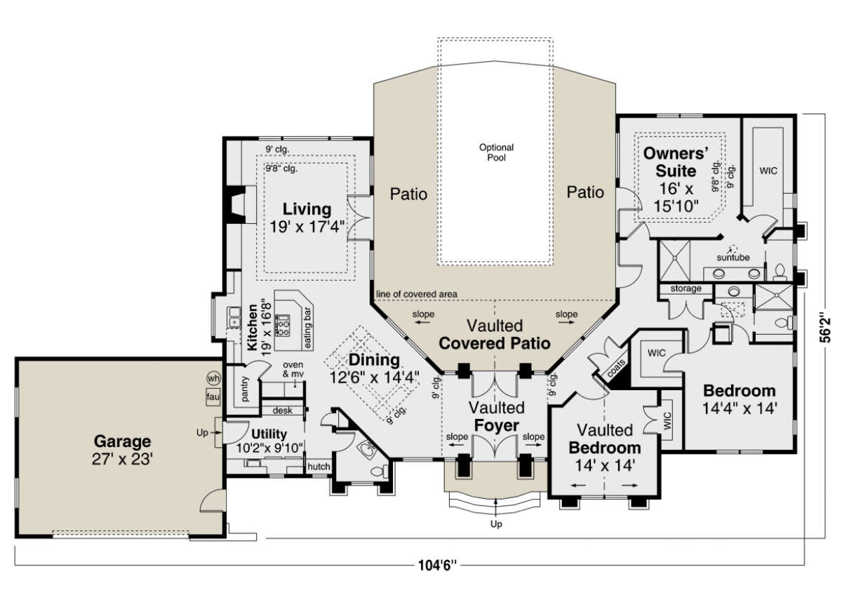 Main Floor  for House Plan #035-01014