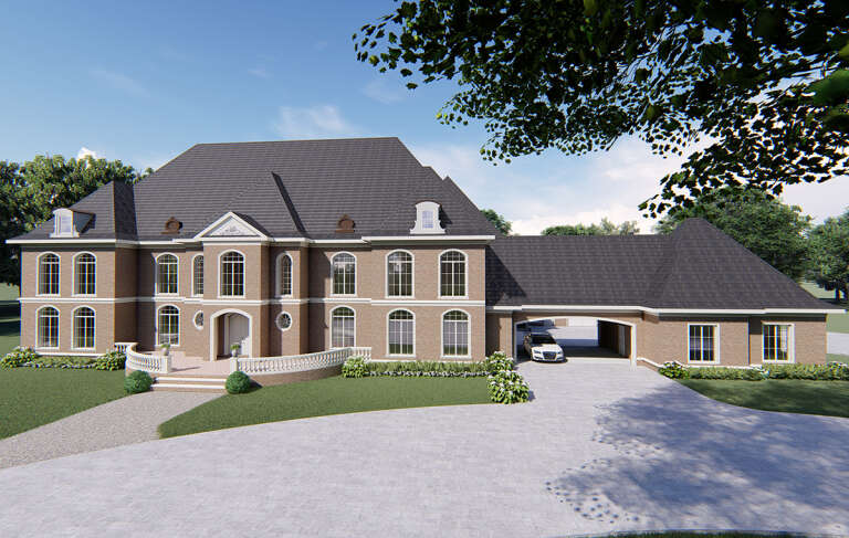Luxury House Plan #8318-00262 Elevation Photo